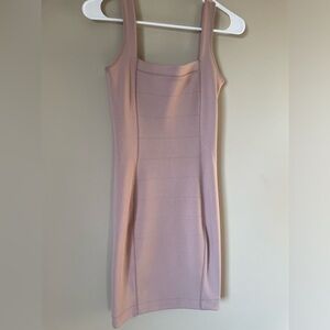 French Connection light tan Mini bondage Dress size 0 NWOT never worn
